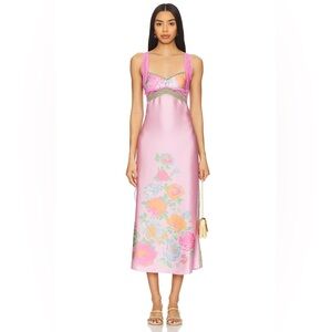 FREE PEOPLE Just Dreamy Maxi Dress in Sweet Lilac Combo